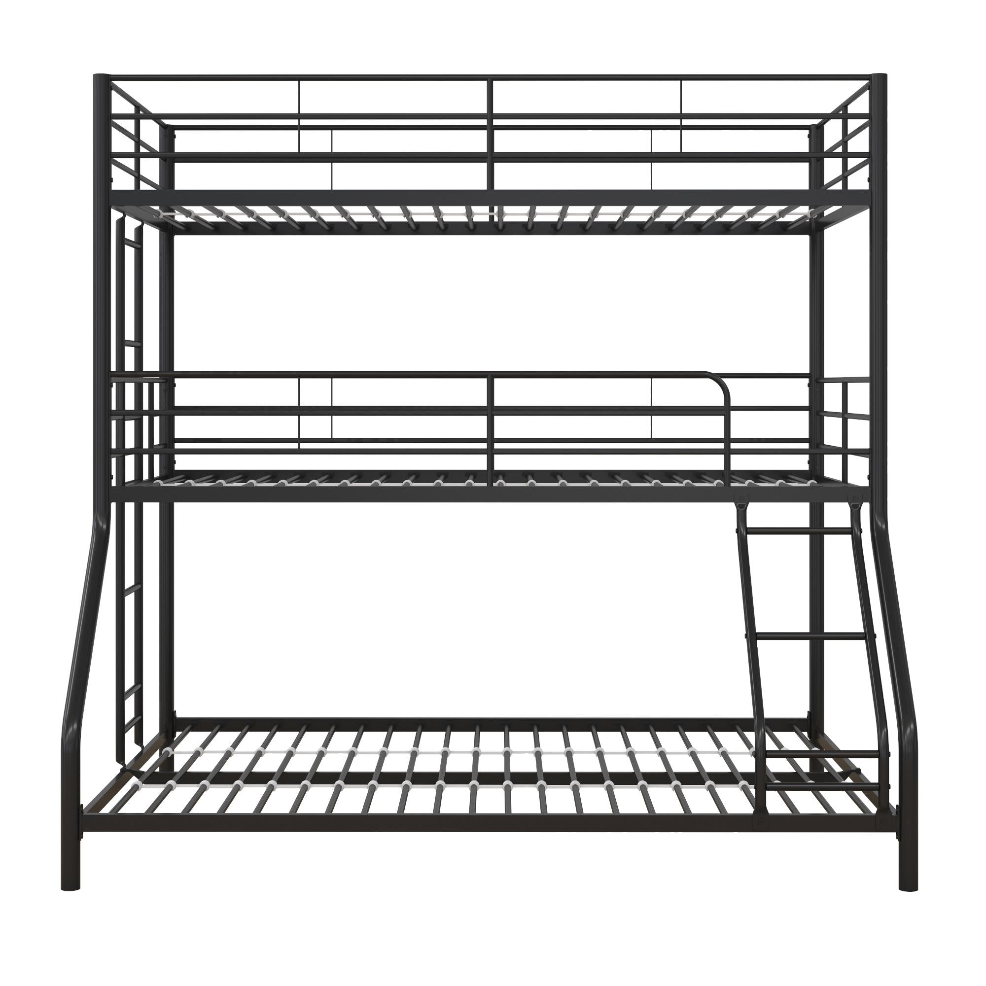 DHP Everleigh Triple Bunk Bed - Black - Twin-Over-Full