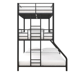 DHP Everleigh Triple Bunk Bed - Black - Twin-Over-Full