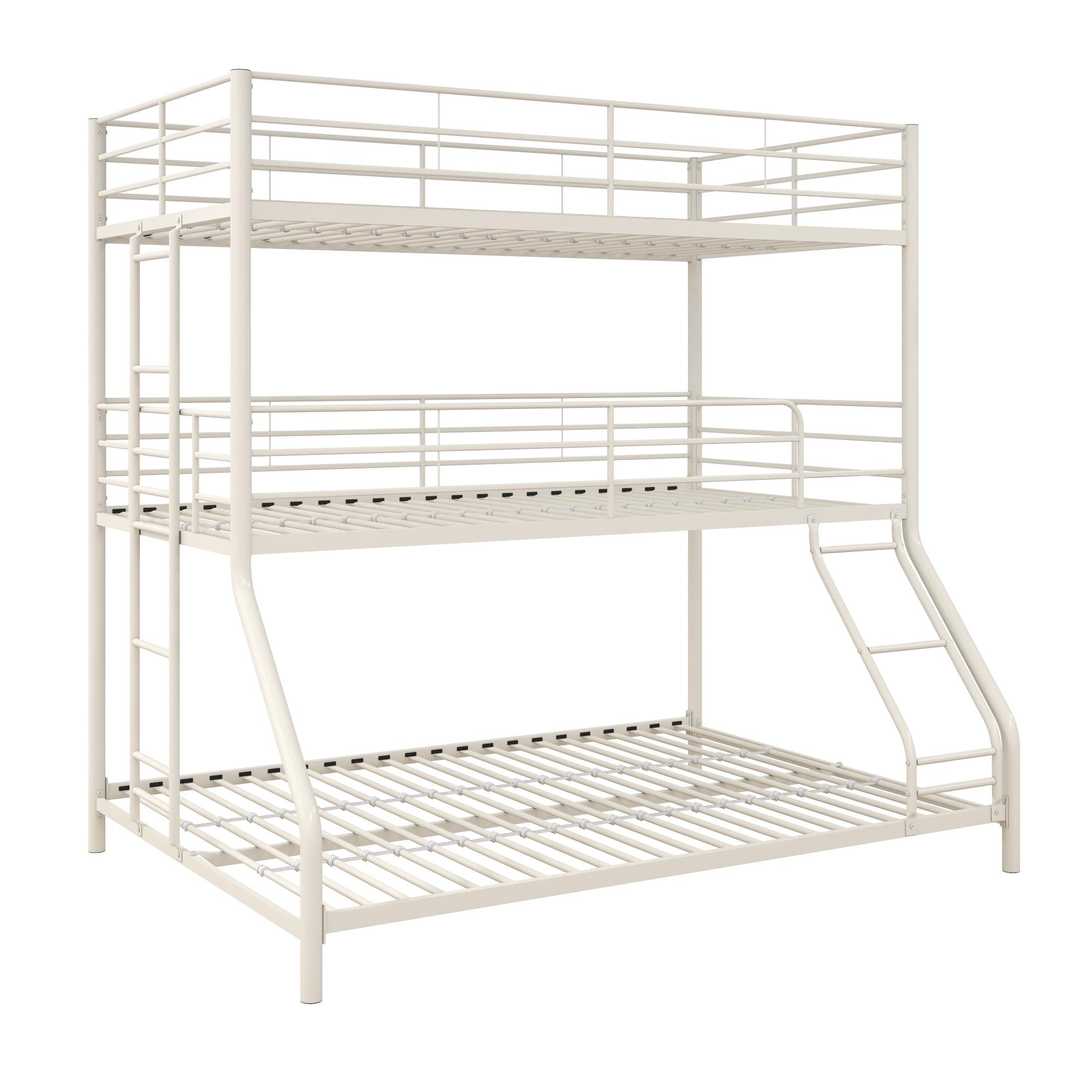 DHP Everleigh Triple Bunk Bed - White - Twin-Over-Full