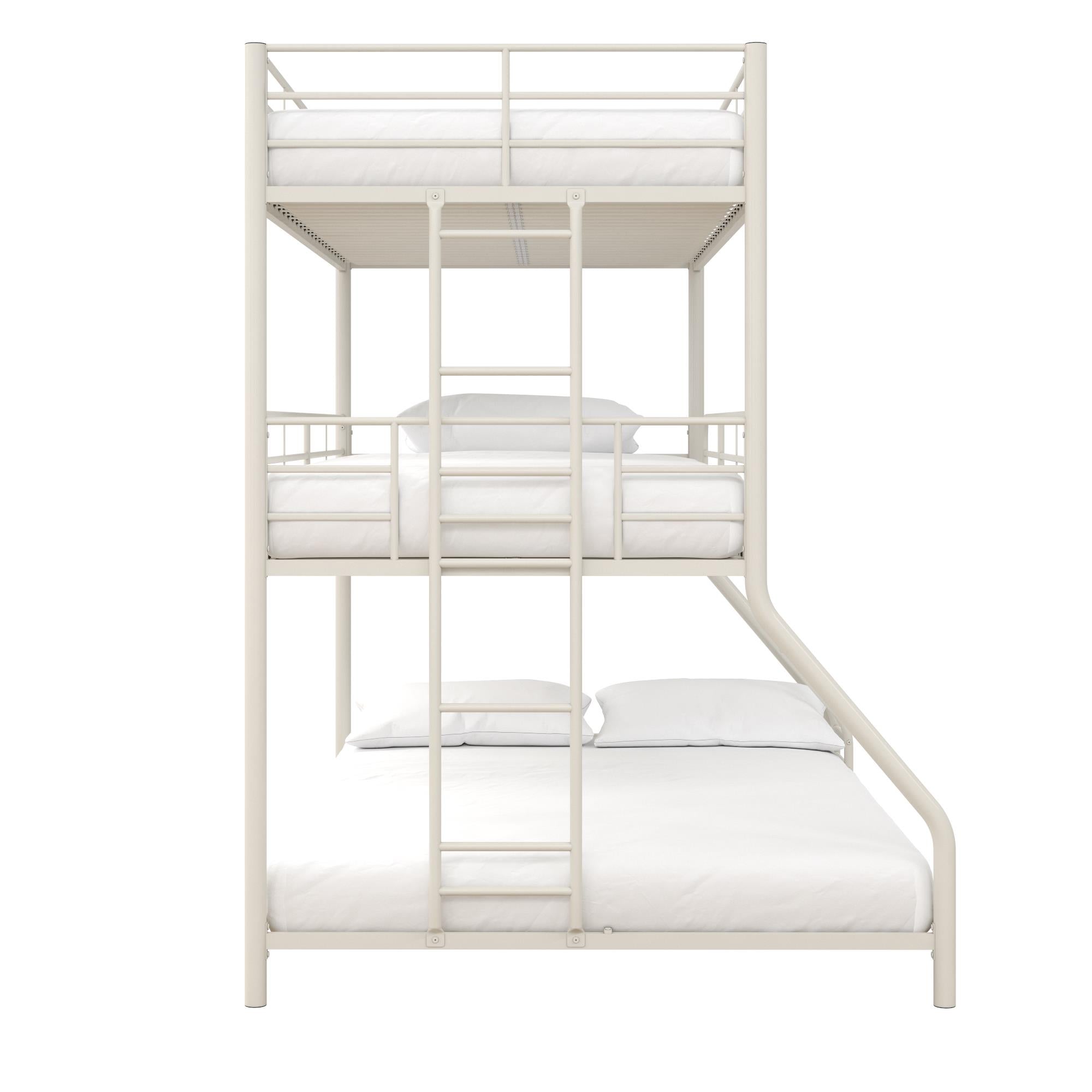 DHP Everleigh Triple Bunk Bed - White - Twin-Over-Full