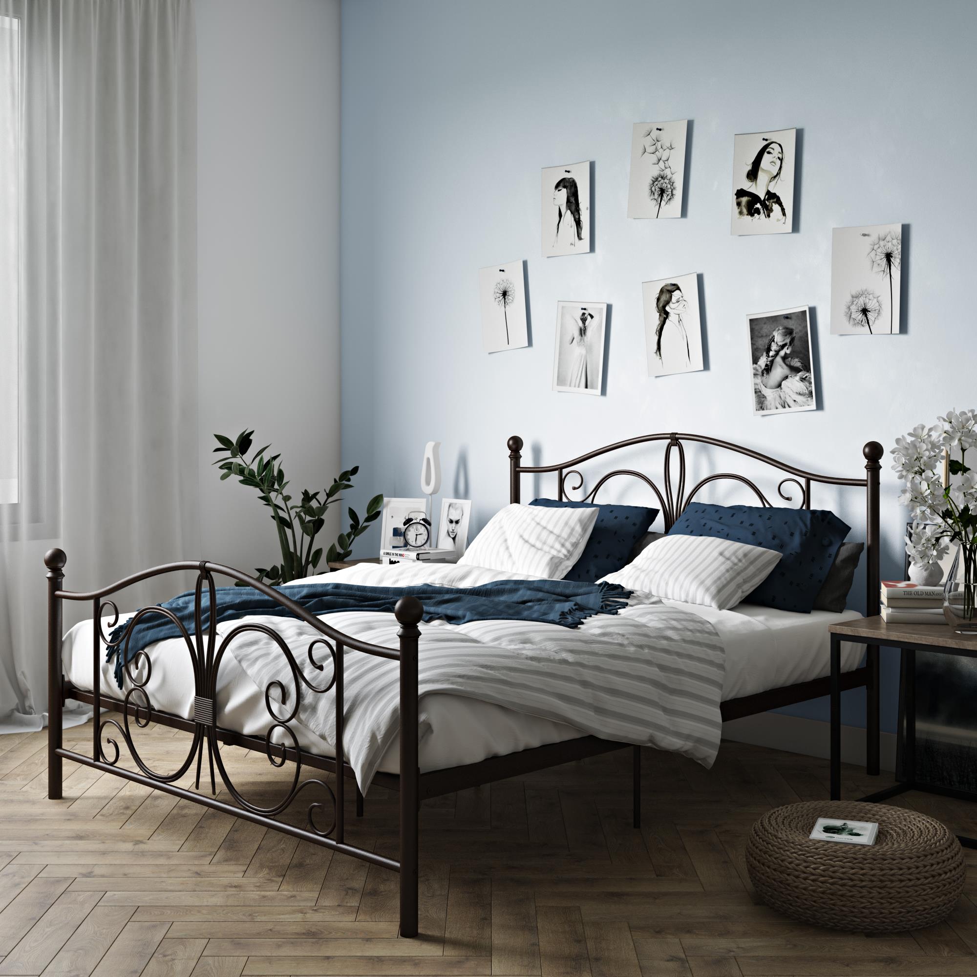 DHP Bombay Metal Bed Frame - Bronze - Queen