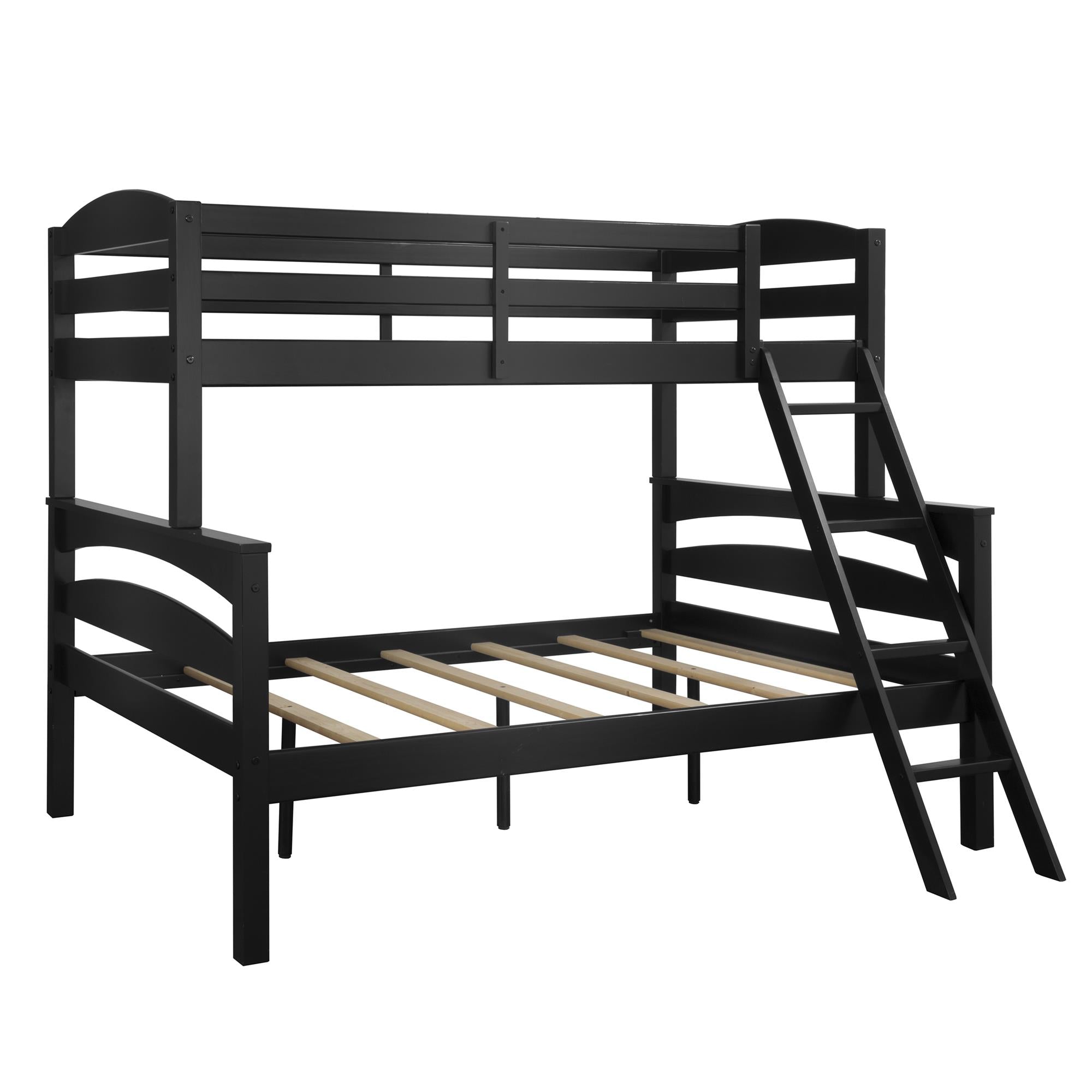 DHP Brady Kids' Wood Bunk Bed - Black