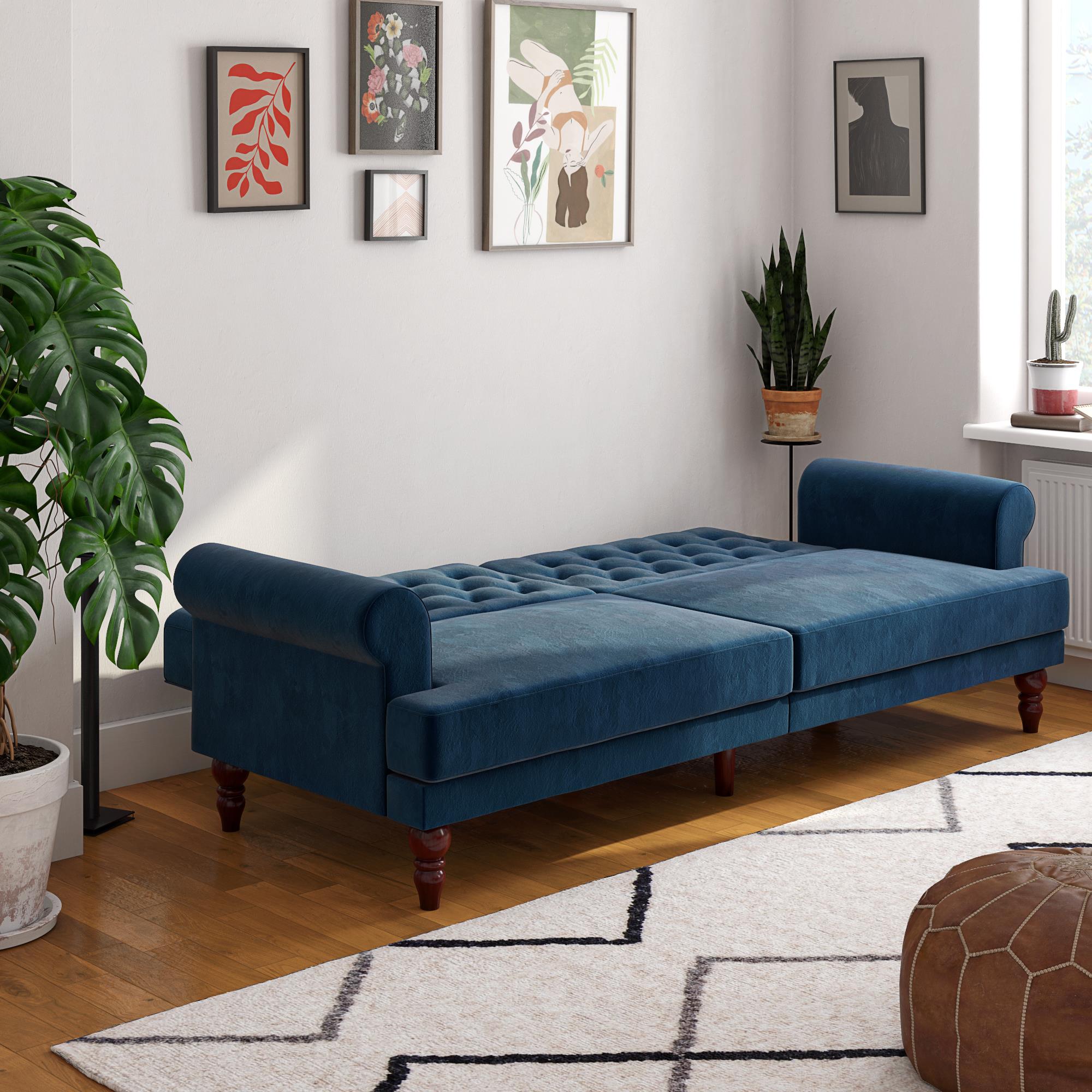 Novogratz Cassidy Futon Sofa Bed - Blue