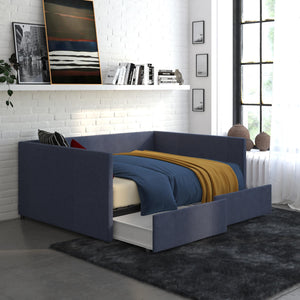 DHP Daybed with Storage - Blue Linen - Full
