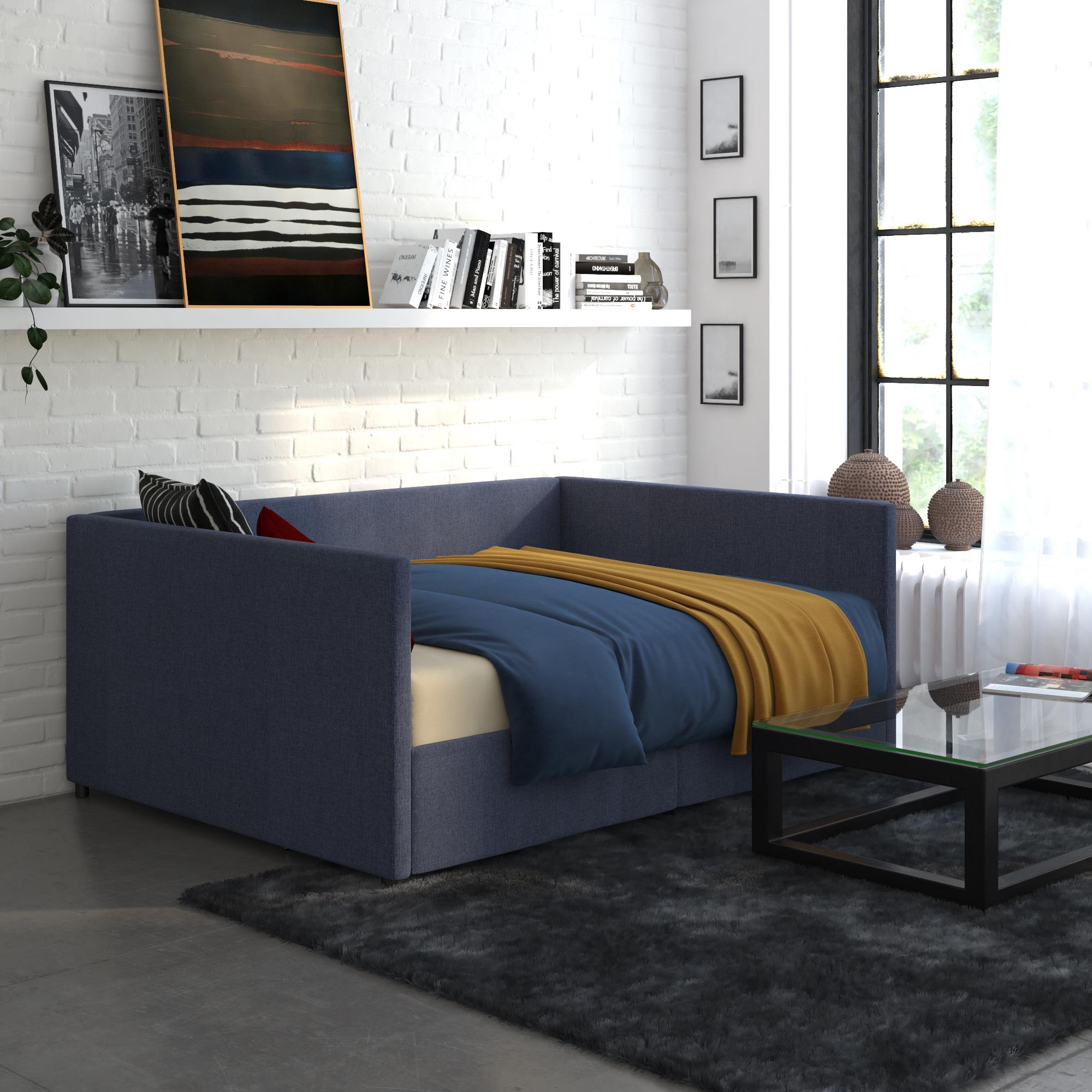 DHP Daybed with Storage - Blue Linen - Full