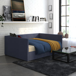 DHP Daybed with Storage - Blue Linen - Full