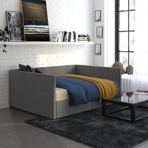 DHP Daybed with Storage - Grey Linen - Full