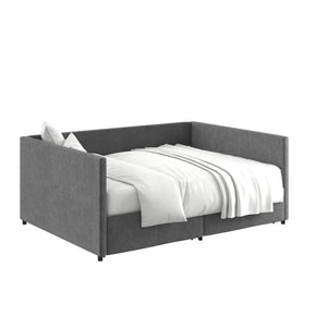 DHP Daybed with Storage - Grey Linen - Full