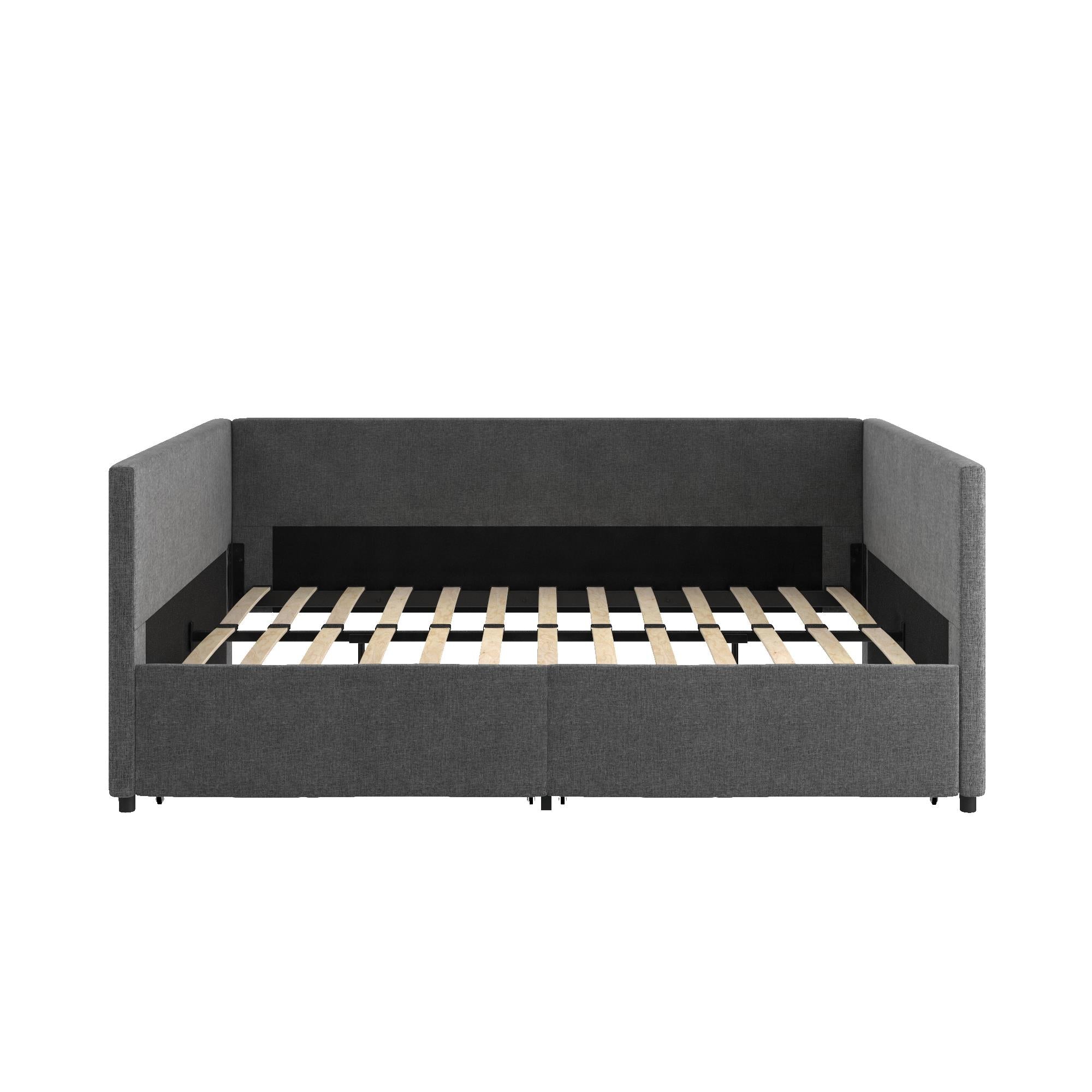 DHP Daybed with Storage - Grey Linen - Full
