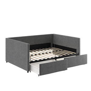 DHP Daybed with Storage - Grey Linen - Full