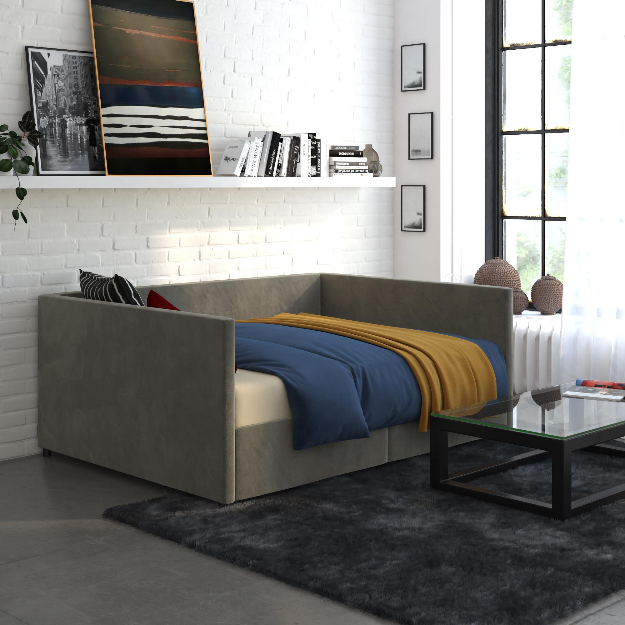 DHP Daybed with Storage - Gray - Full