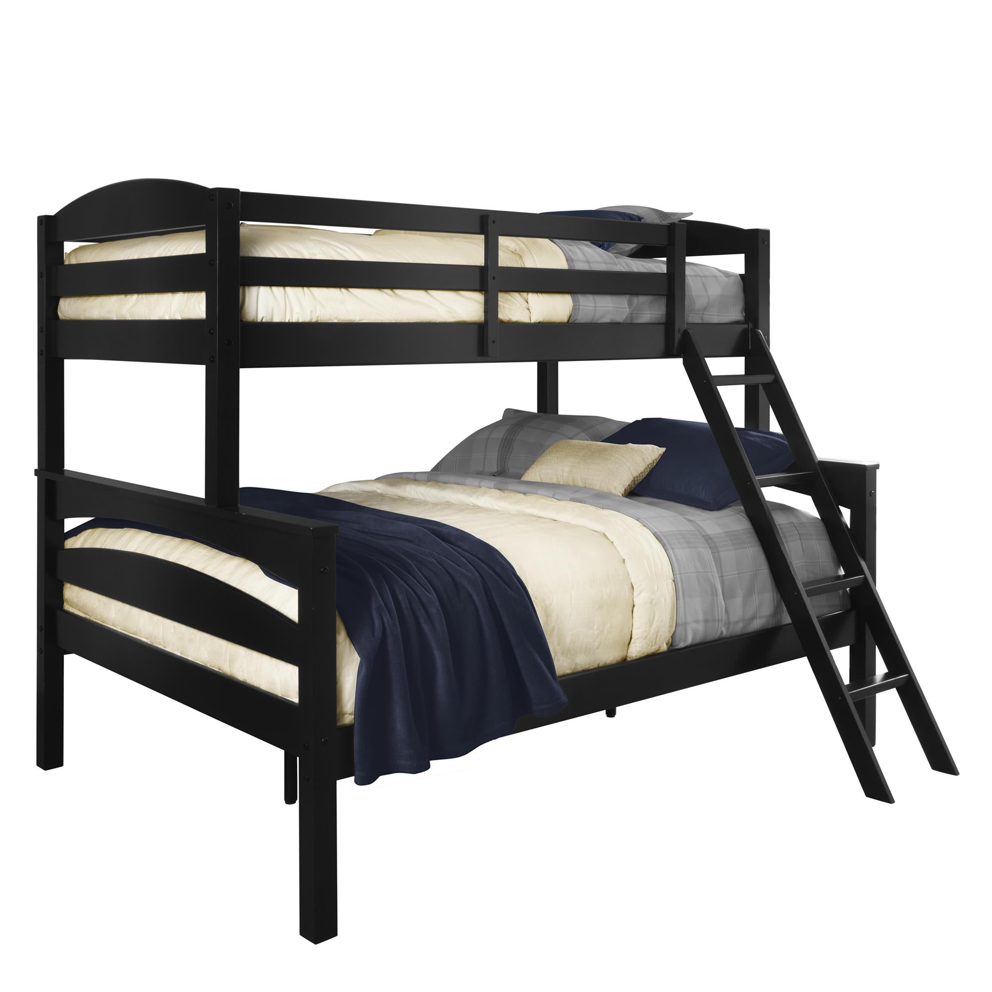 DHP Brady Kids' Wood Bunk Bed - Black