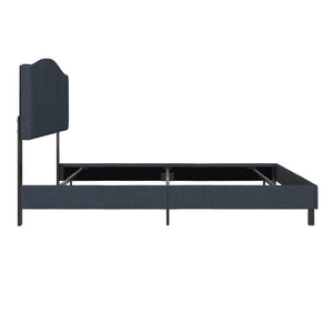 RealRooms Mason Upholstered Bed - Blue - Queen
