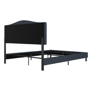 RealRooms Mason Upholstered Bed - Blue - Queen