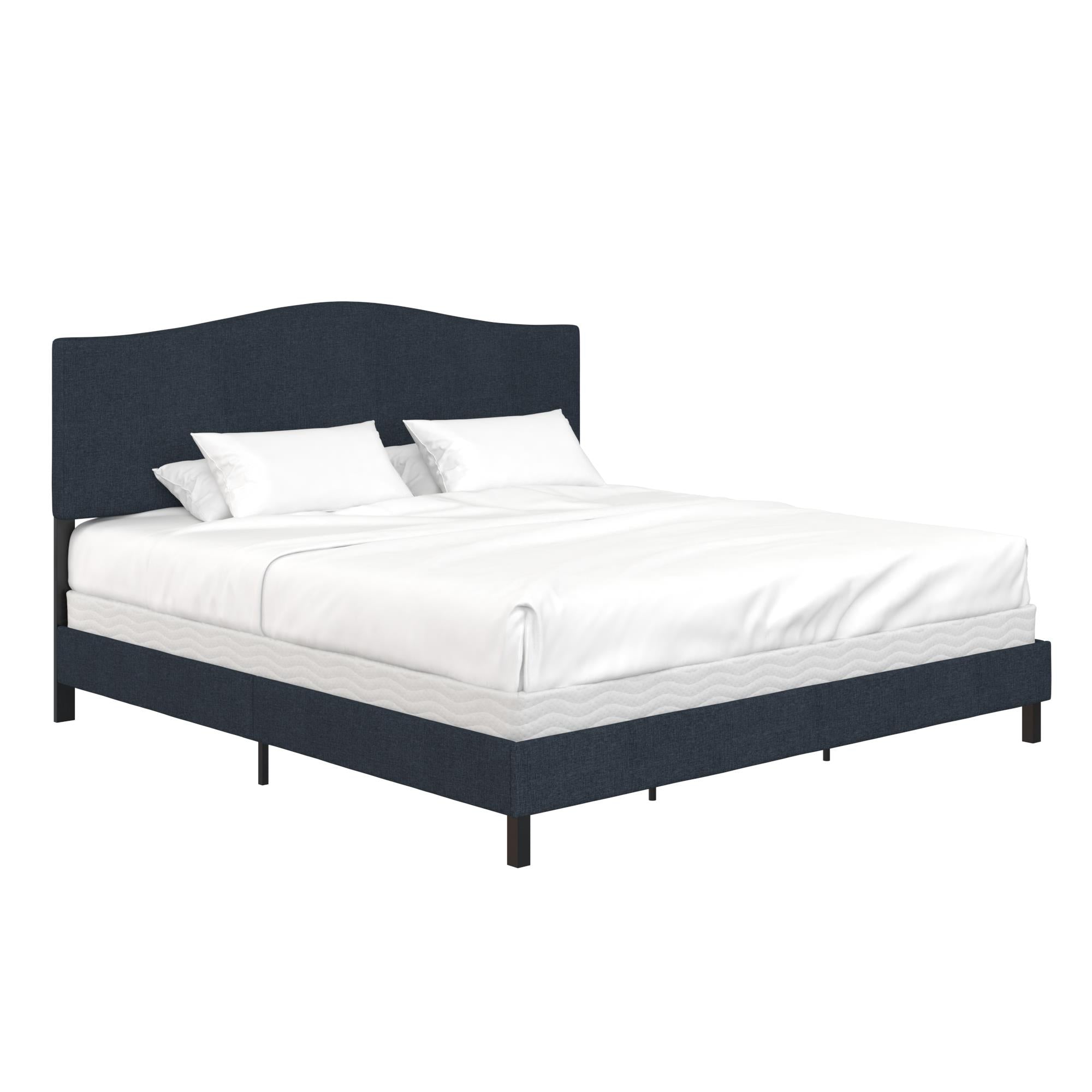 RealRooms Mason Upholstered Bed - Blue - King