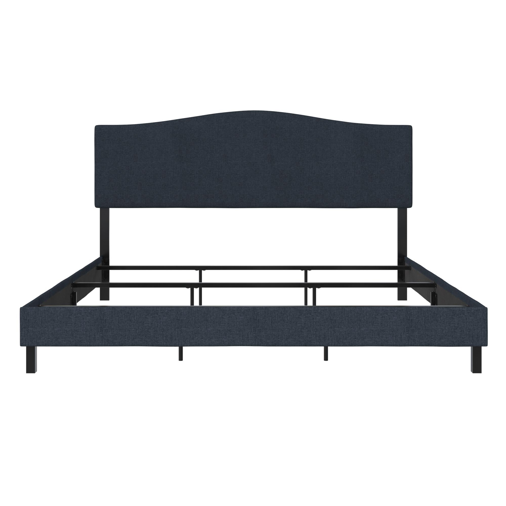 RealRooms Mason Upholstered Bed - Blue - King