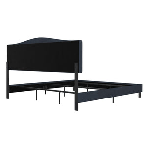 RealRooms Mason Upholstered Bed - Blue - King