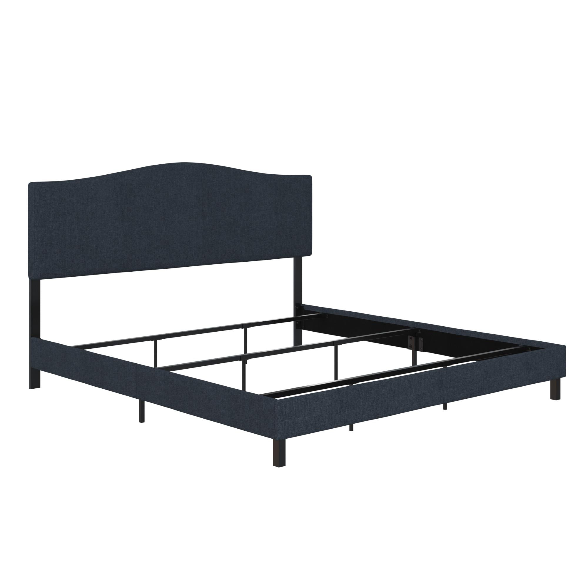 RealRooms Mason Upholstered Bed - Blue - King