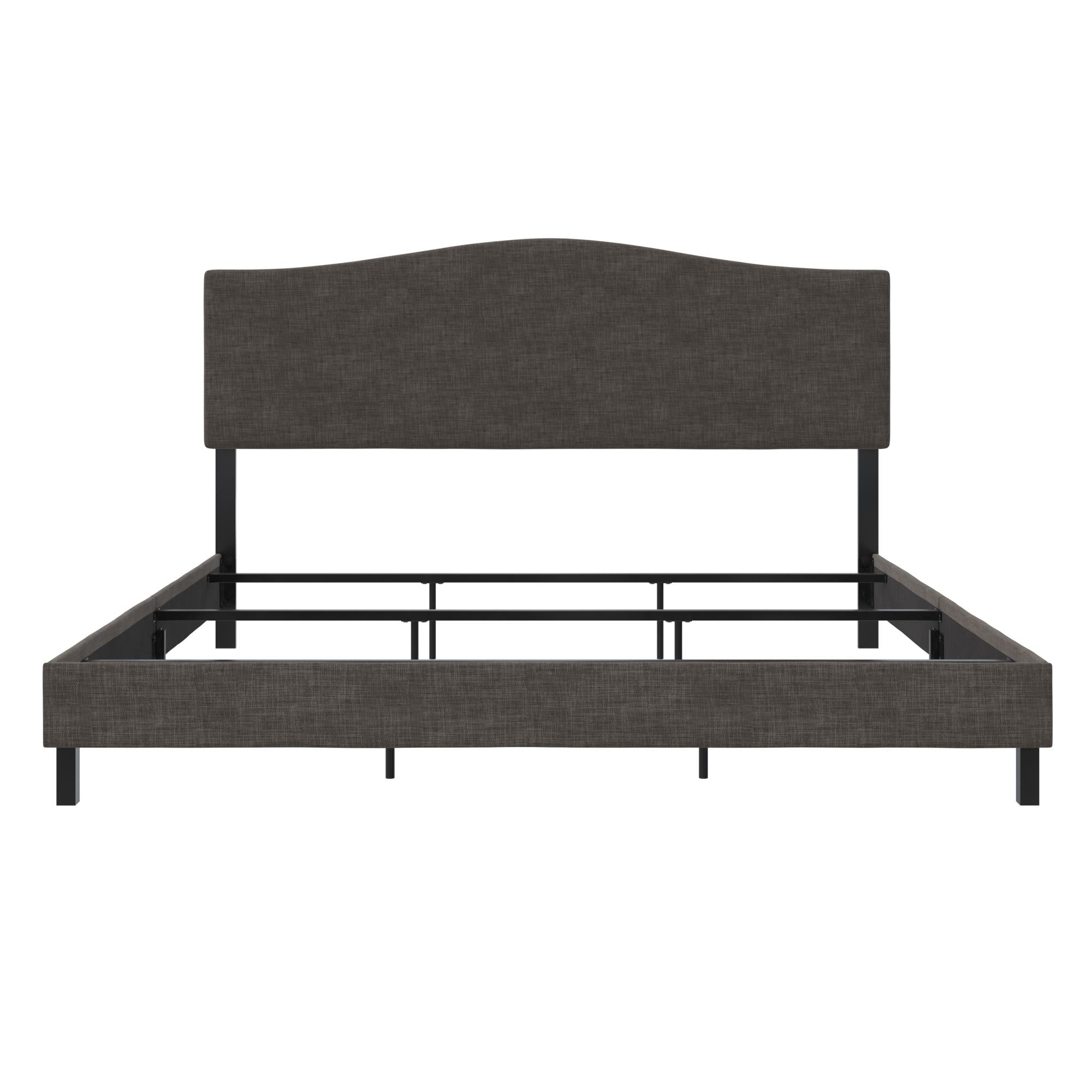 RealRooms Mason Upholstered Bed - Gray - King