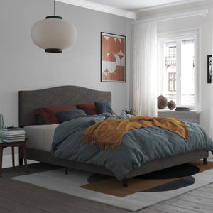 RealRooms Mason Upholstered Bed - Gray - King