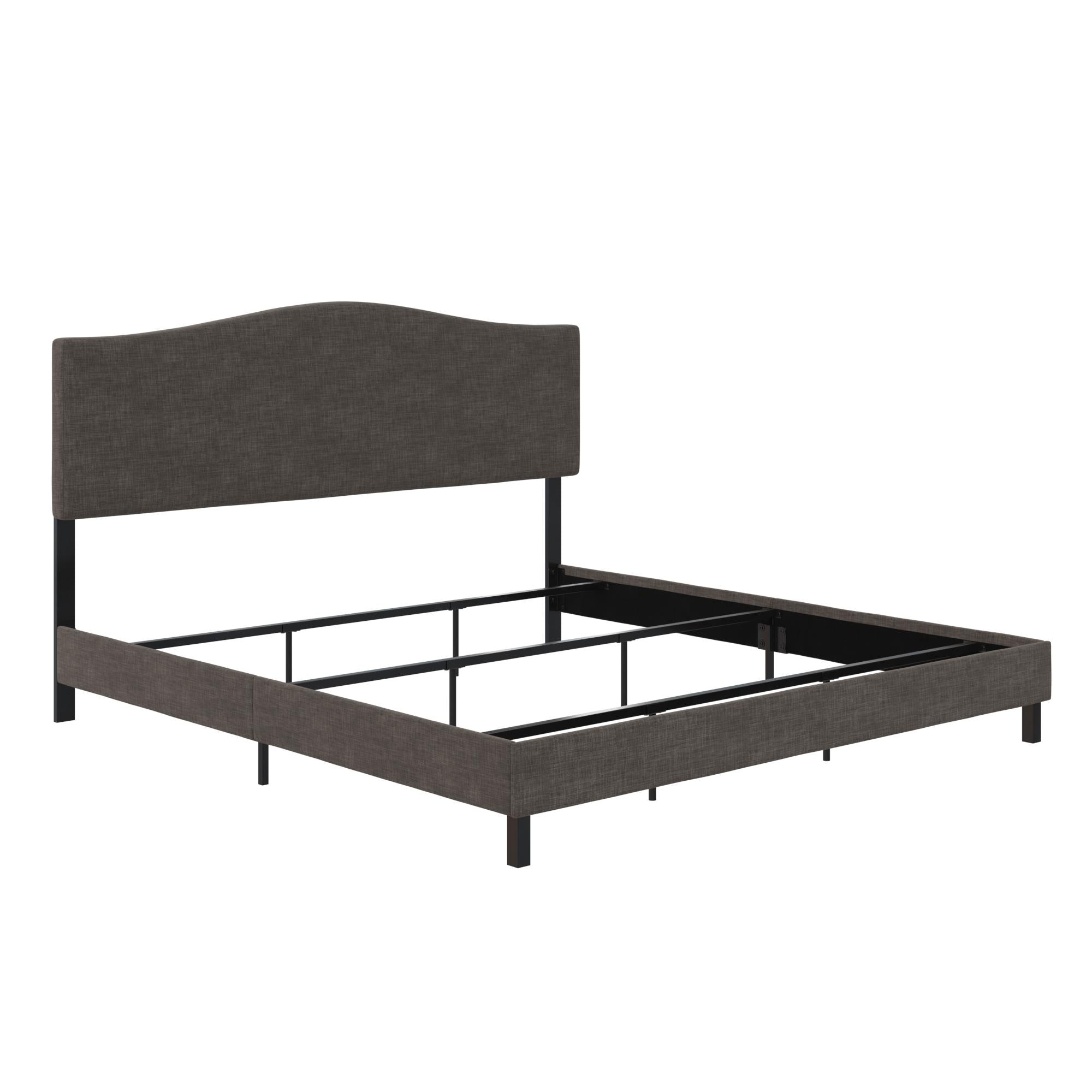 RealRooms Mason Upholstered Bed - Gray - King