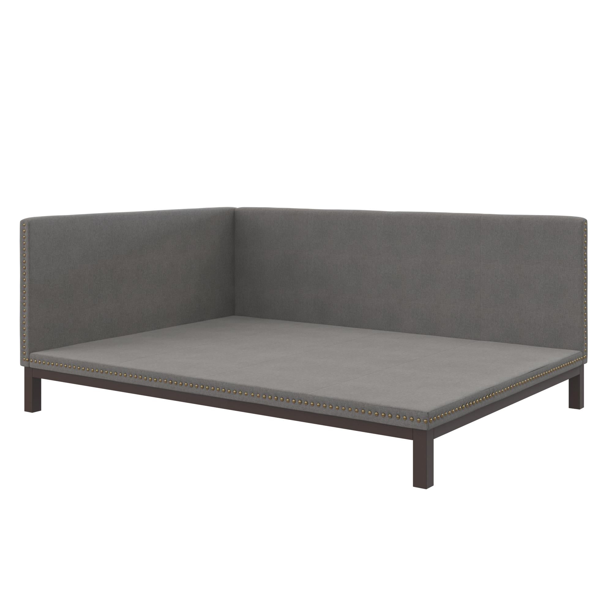 DHP Mid Century Upholstered Daybed - Gray - Queen