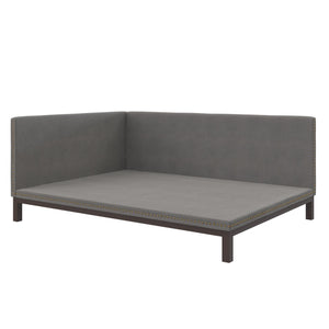DHP Mid Century Upholstered Daybed - Gray - Queen