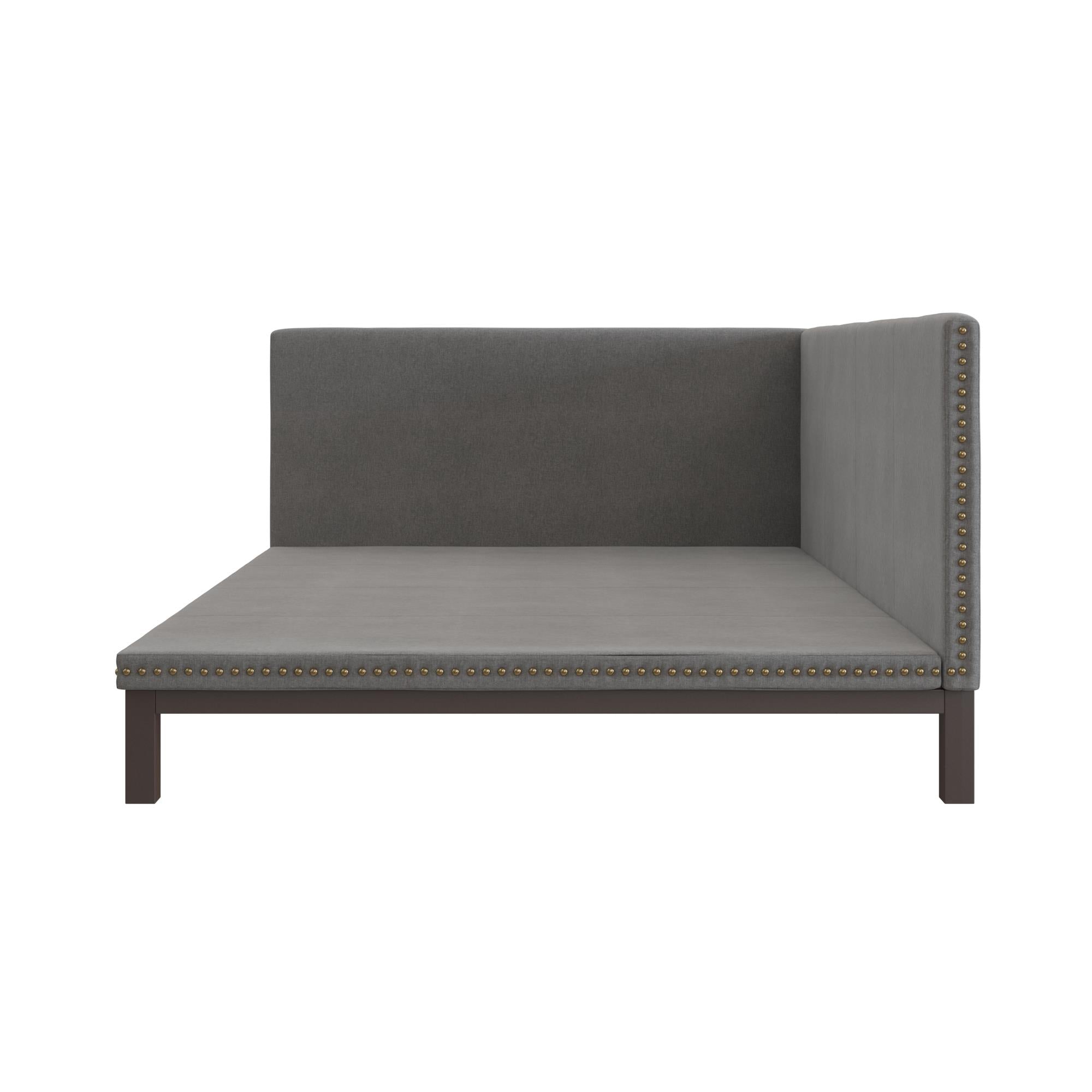 DHP Mid Century Upholstered Daybed - Gray - Queen