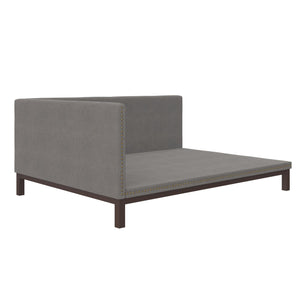 DHP Mid Century Upholstered Daybed - Gray - Queen