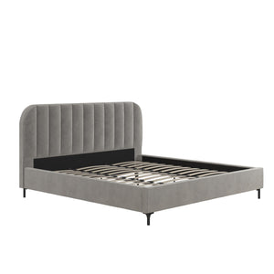 DHP Callie Upholstered Bed - Light Gray - King
