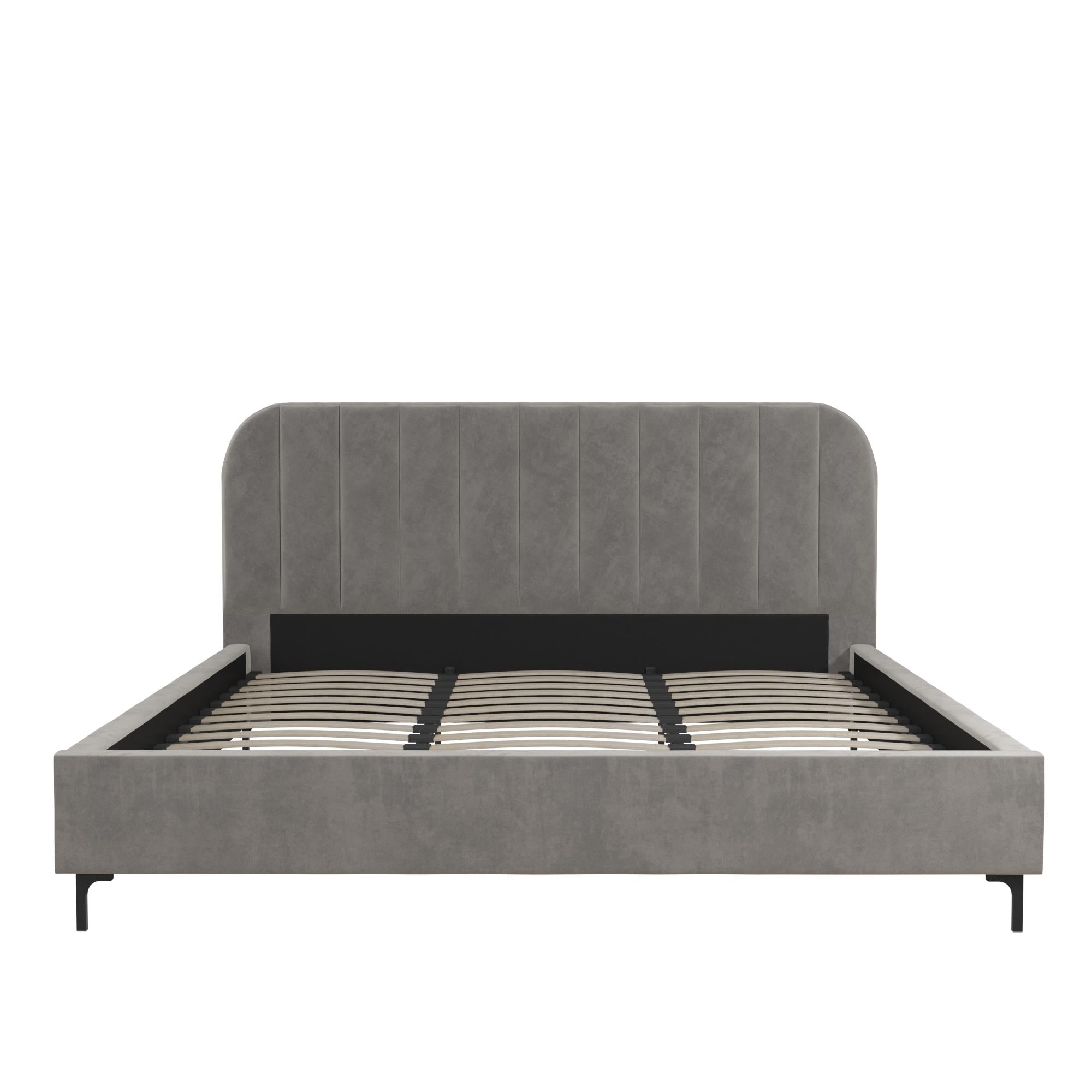 DHP Callie Upholstered Bed - Light Gray - King