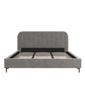 DHP Callie Upholstered Bed - Light Gray - King