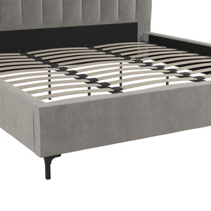 DHP Callie Upholstered Bed - Light Gray - King