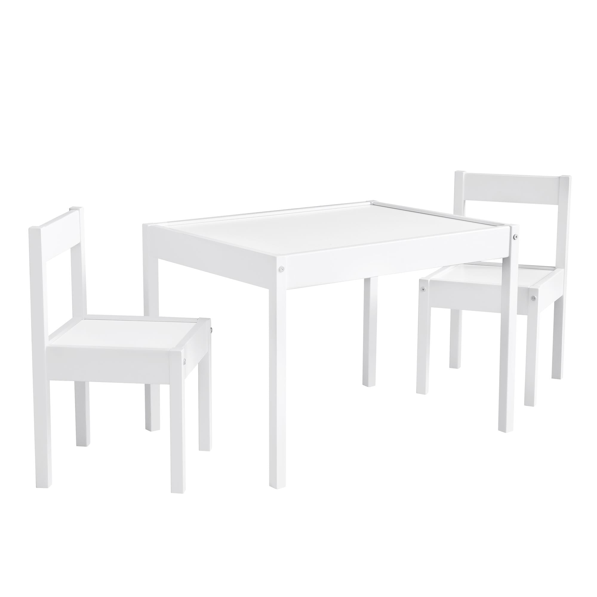 Max & Finn Hunter 3-Piece Kiddy Table & Chair Kids Set - White
