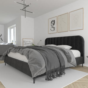 DHP Callie Upholstered Bed - Black - King