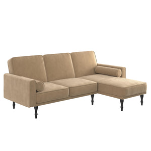 RealRooms Edison Sectional Futon Sofa Bed - Tan