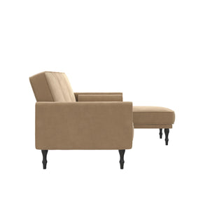 RealRooms Edison Sectional Futon Sofa Bed - Tan