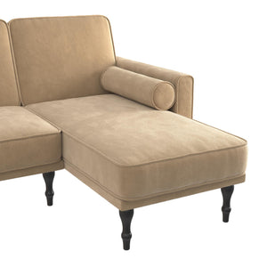 RealRooms Edison Sectional Futon Sofa Bed - Tan