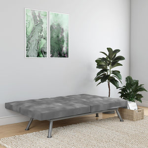 DHP Contempo Futon Sofa Bed - Gray
