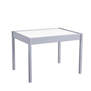 Max & Finn Hunter 3-Piece Kiddy Table & Chair Kids Set - Gray