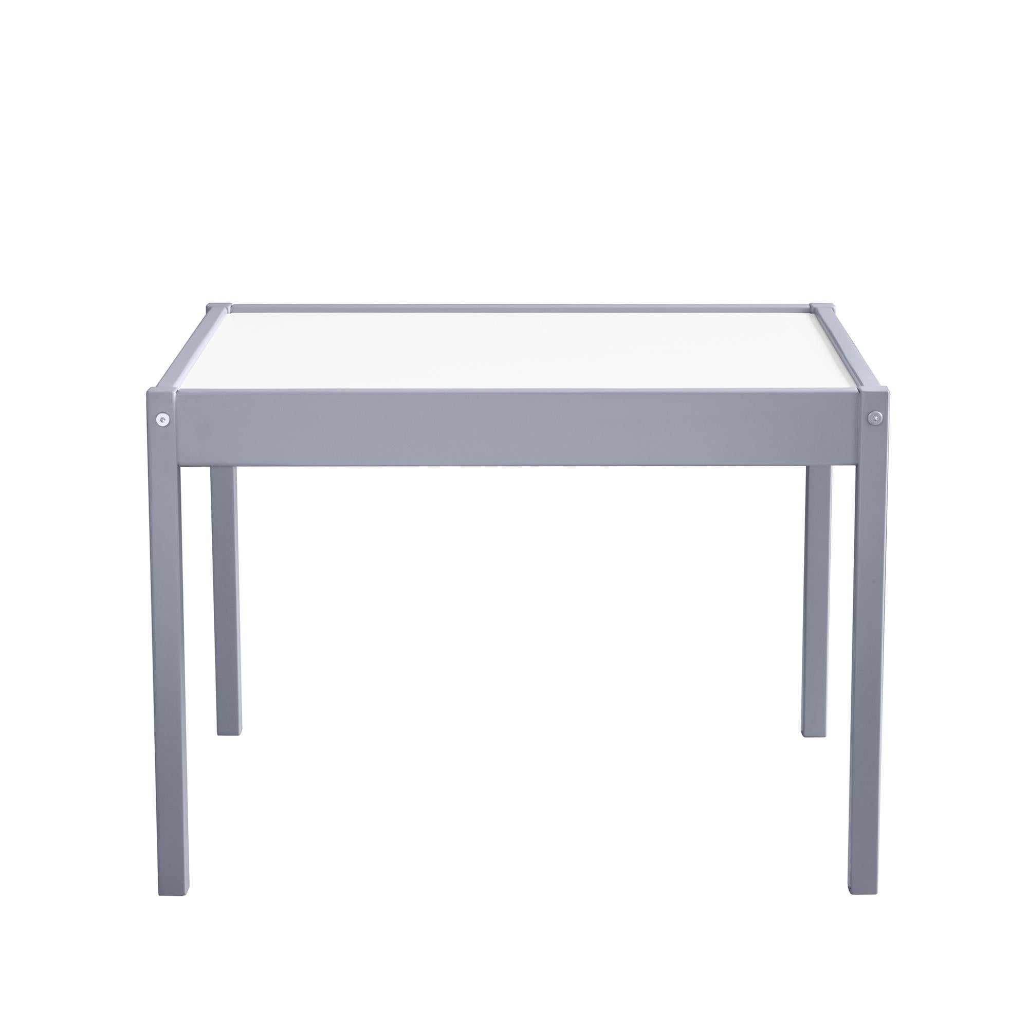 Max & Finn Hunter 3-Piece Kiddy Table & Chair Kids Set - Gray