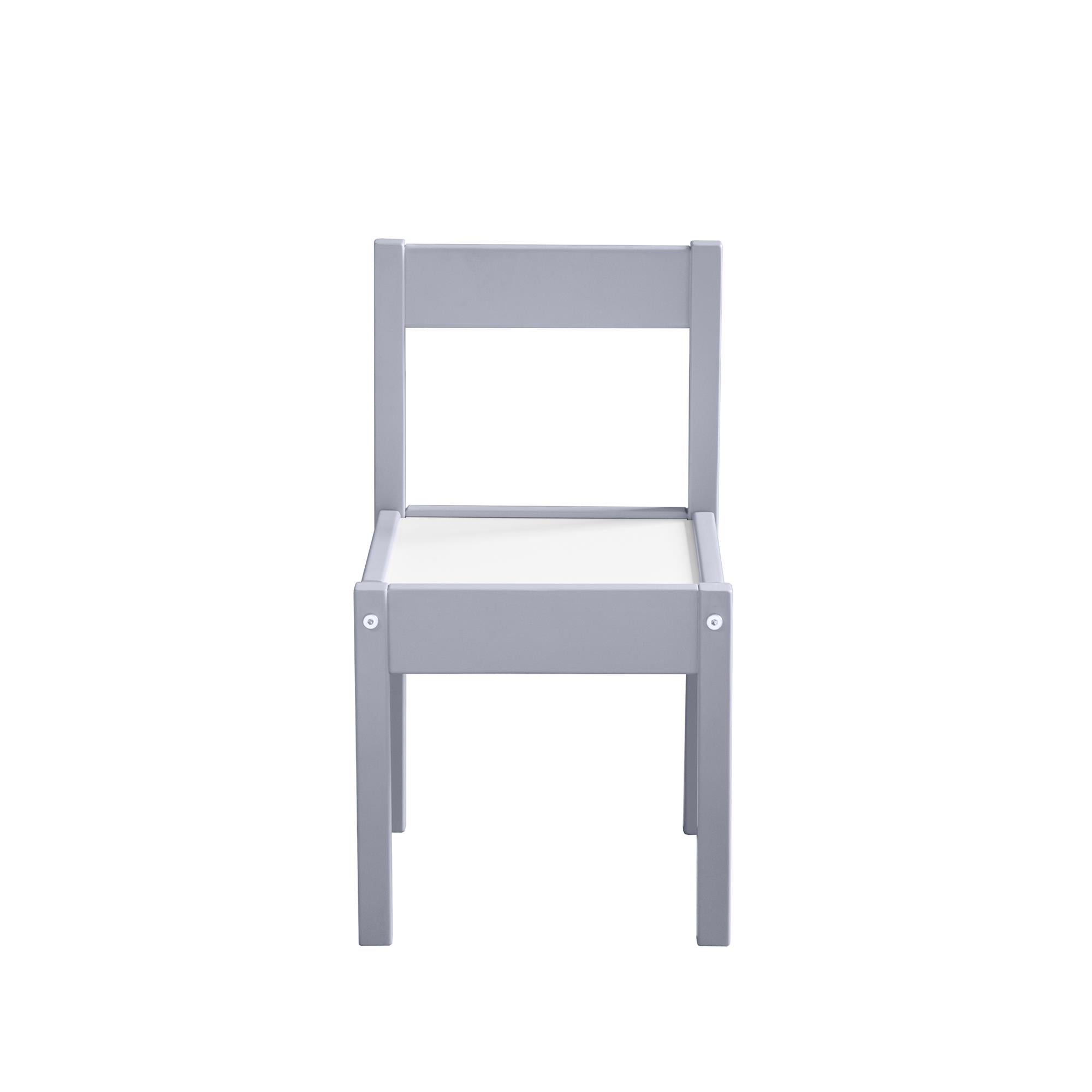 Max & Finn Hunter 3-Piece Kiddy Table & Chair Kids Set - Gray