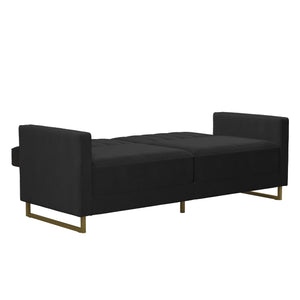 Novogratz Skylar Futon Sofa Bed - Black