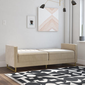 Novogratz Skylar Futon Sofa Bed - Ivory