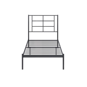 RealRooms Praxis Metal Bed - Black - Twin