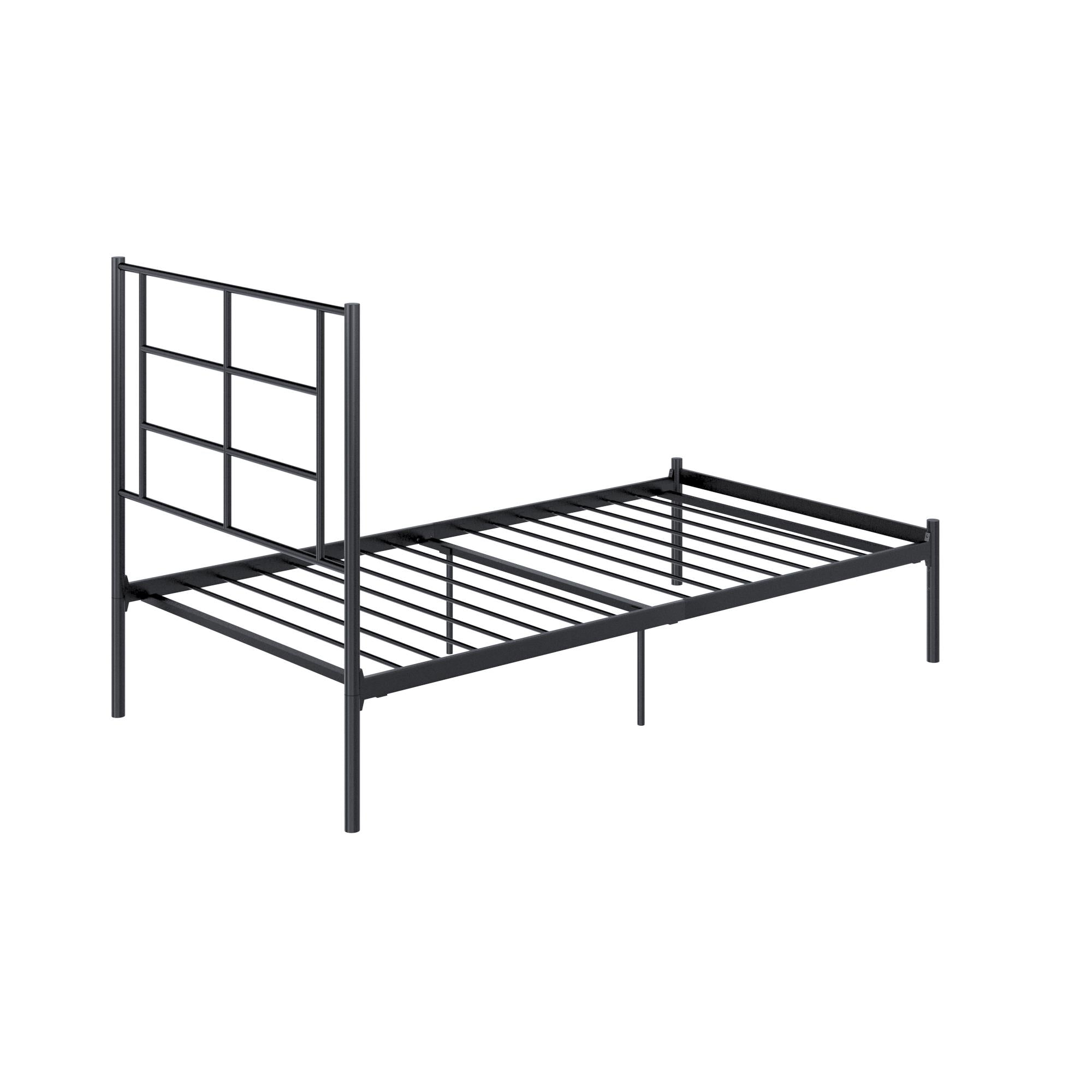 RealRooms Praxis Metal Bed - Black - Twin