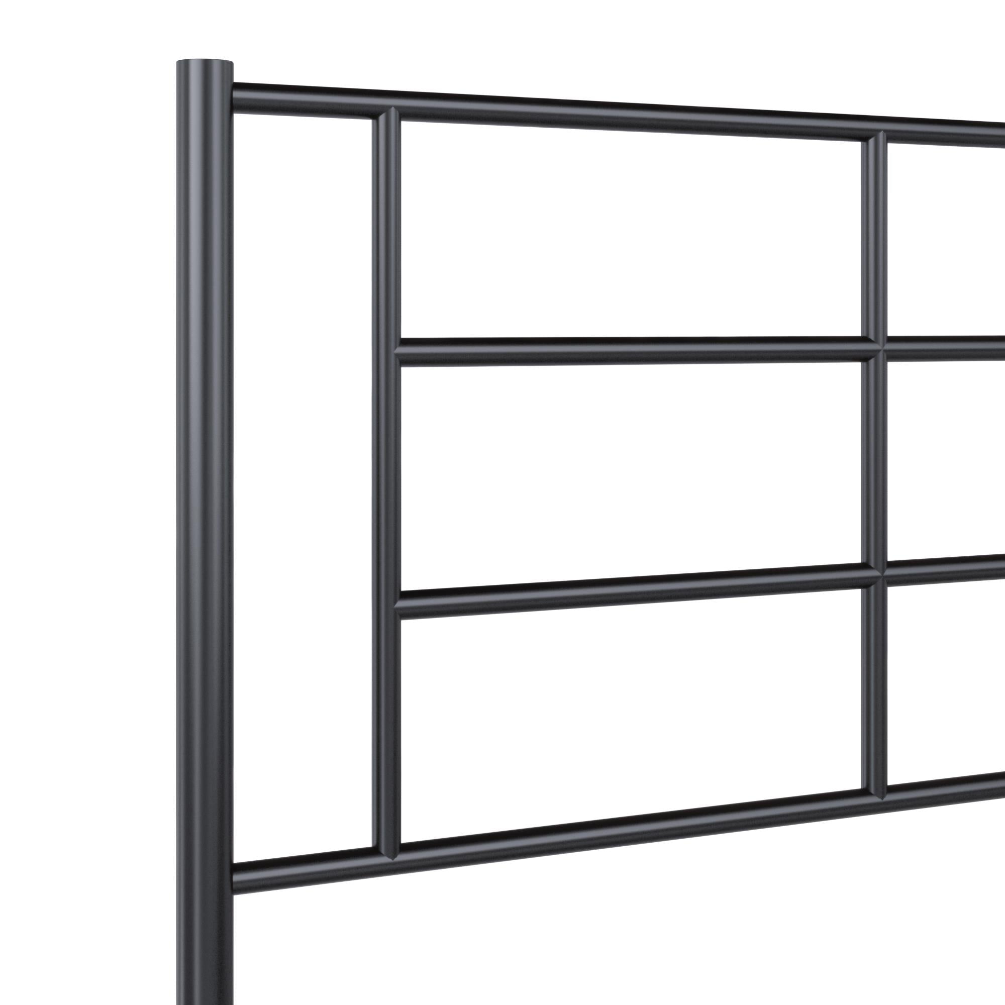 RealRooms Praxis Metal Bed - Black - Twin