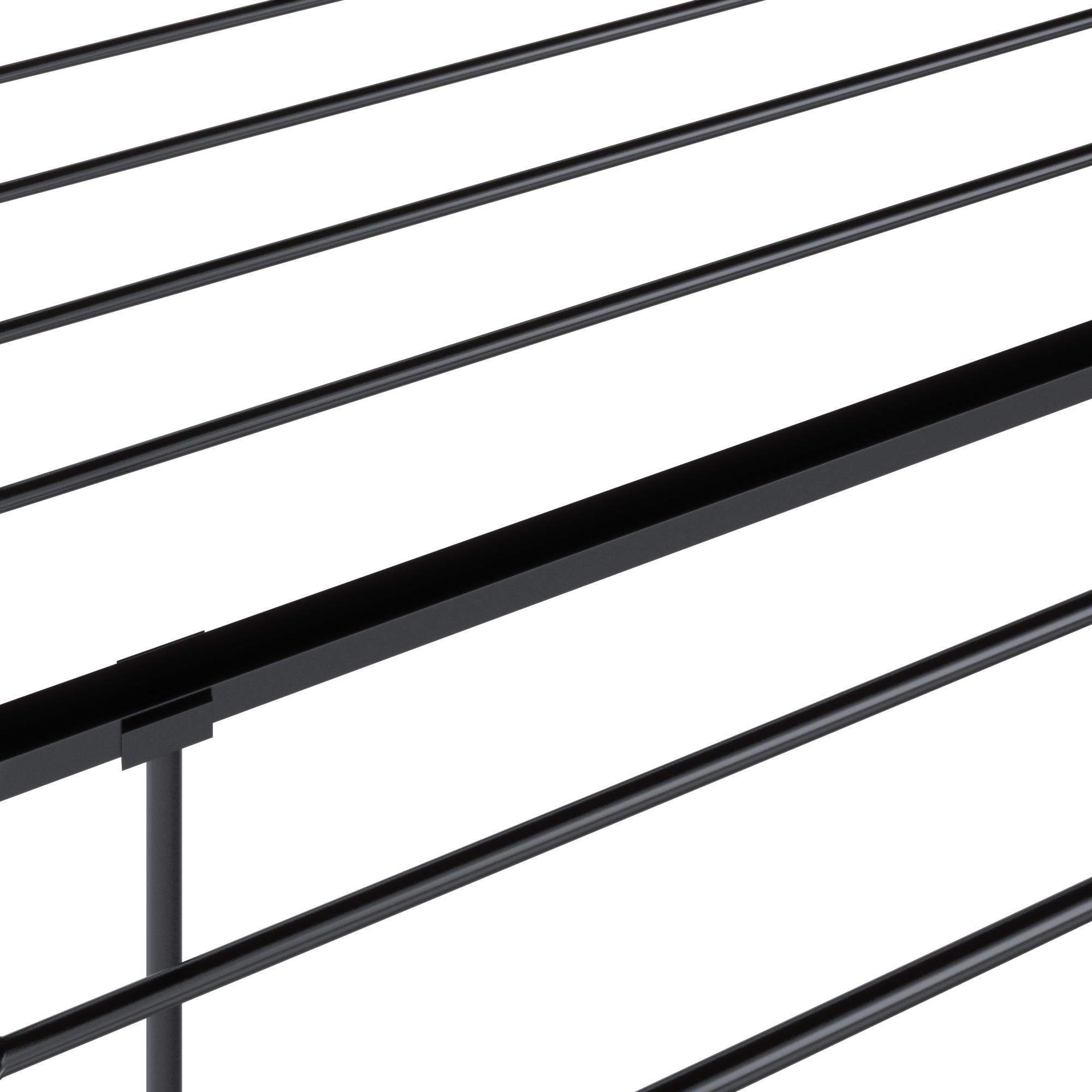 RealRooms Praxis Metal Bed - Black - Twin