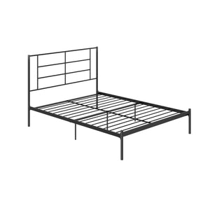 RealRooms Praxis Metal Bed - Black - Queen