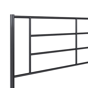 RealRooms Praxis Metal Bed - Black - Queen